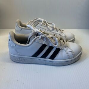Adidas Women's White and Black Sneakers